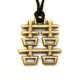 Амулет кулон Хси-Хси. Двойное Счастье Semantic Jewelry Бронзовое покрытие 2.7 x 26.0 x 0.3 см - изображение 1