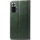 Шкіряний чохол книжка GETMAN Gallant (PU) для Xiaomi Redmi Note 10 Pro / 10 Pro Max Зелений - зображення 2