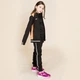 Олимпийка (мастерка) детская Joma CAMPUS II черно-оранжевая 153-164 см 900243.150 - изображение 2