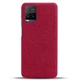Захисний чохол KSQ Cloth Style для VIVO Y33s / Y21 / Y21s - Red - зображення 3