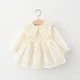 Платье детское кружевное Little Princess (Молочный, 2-3 года) 110 см - изображение 1