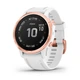 Мультиспортивные часы GARMIN Fenix 6S Pro Rose Gold with White Band - зображення 1