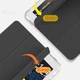 Силиконовый чехол обложка Transparent + Pencil Holder BBM1 для iPad 10.2" 2019/2020/2021 Чёрный - изображение 3