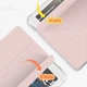 Силиконовый чехол обложка Transparent + Pencil Holder BBM1 для iPad 10.2" 2019/2020/2021 Розовый - изображение 3