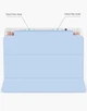 Силиконовый чехол обложка Transparent + Pencil Holder BBM1 для iPad 10.2" 2019/2020/2021 Голубой - изображение 7