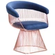 Кресло AMF Roller, rose gold, royal blue 545679 - зображення 1