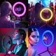Кольцевая светодиодная LED RGB лампа 36см с штативом 2 метра и держателем для телефона селфи кольцо для блоггеров (кольцевой свет) - изображение 8