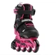 Детские раздвижные ролики ROLLERBLADE MICROBLADE G BLACK/NEON PINK , размер 28-32(17,5-20,5см) - изображение 6