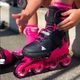 Детские раздвижные ролики ROLLERBLADE MICROBLADE G BLACK/NEON PINK , размер 28-32(17,5-20,5см) - изображение 8