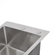 Мойка для кухни интегрированная Lidz Handmade H4050 (LDH4050BRU39258) Brushed Steel 3,0/1,0 мм - изображение 6