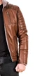 Дубленка мужская из натуральной кожи Epica EZ-001 4XL коричневая - изображение 6