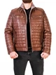 Дубленка мужская из натуральной кожи Epica EZ-021 Wisky 4XL коричневая - изображение 1