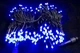 Гирлянда уличная нить 100 LED 10 метров на черном проводе Синяя - изображение 2