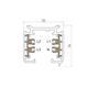 Шинопровод 3-фазный алюминиевый черный Sneha (997066-2 Lighting track 3F 2m BK) - изображение 2