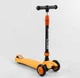 Самокат-беговел 3 в 1 трехколесный Best Scooter, Оранжевый 3 колеса PU со светом, амортизаторы, родительская ручка - изображение 6