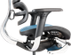 Офисное эргономичное кресло GT Racer X-802L Blue (W-85) - изображение 3