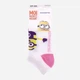 Дитячі шкарпетки бавовняні для дівчаток Disney Minions 83890431-4 31-34 Біло-рожеві (3349610007038) - зображення 2