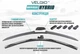 Гибридные дворники Velgio Universal Hybrid для Peugeot 308 2013- 600 / 450 мм - изображение 4