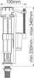 Клапан поплавковый NOVA 4716N нижней подачи пластиковый 1/2" - изображение 2