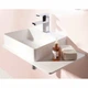 VOLLE Умывальник 58*37*12,5см подвесной, с полочкой каменный Solid surface (13-40-415) - изображение 3