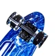 Скейт Penny Board "Fish" Космос Синий на LED колесах - изображение 3