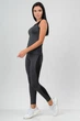 Костюм для фитнеса (майка и лосины) серый Go Fitness 70050-10 размер M-L - изображение 2