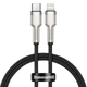 USB кабель Type С на Lightning для iPhone iPad Baseus Cafule Series Metal Data Cable (0,25M, 20W, PD). Black - изображение 2