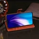 Чехол Idewei для Xiaomi Redmi Note 8 книжка с визитницей темно-коричневый - изображение 4