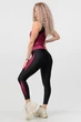Спортивный комплект женский (майка и лосины) черный с бордовым Go Fitness 90052 размер 50-52 - изображение 2