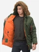 Парка Alpha Industries Slim Fit N-3B Parka S Sage/Orange - изображение 5