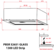 Вытяжка Weilor PBSR 52651 GLASS BL 1300 LED Strip - изображение 14