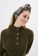 Тюрбан с узлом от MyScarf теплый one size серо-желтый - изображение 1