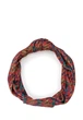 Тюрбан с узлом от MyScarf теплый one size сине-красный принт - изображение 2