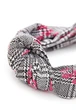 Тюрбан с узлом от MyScarf теплый one size серый с розовым рисунком - изображение 3