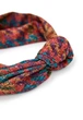 Тюрбан с узлом от MyScarf теплый one size сине-красный принт - изображение 3