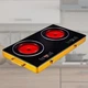 Плита інфрачервона Domotec MS-5881 7000 Вт, Електроплита настільна двоконфоркова для всіх видів посуду - зображення 5