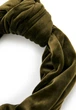 Тюрбан бархатный с узлом от MyScarf теплый one size благородный коричневый - изображение 3