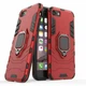 Чехол с подставкой Deexe Hybrid Case для iPhone SE 2 / 3 (2020 / 2022) / iPhone 8 / iPhone 7 - Red - изображение 1