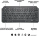 Клавіатура бездротова Logitech MX Keys Mini Illuminated Графіт (920-010498GRP) 258080 - зображення 5
