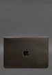 Шкіряний чохол-конверт BN на магнітах для MacBook 14, темно-коричневий Crazy Horse - изображение 2