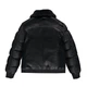 Куртка для мальчика из искусственной кожи с меховым воротником MEK 203MHAA009-290 черная 164 - изображение 2