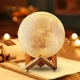 Ночник 3D Moon light Луна на подставке, диаметр 11 см - зображення 1