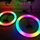 Кольцевая светодиодная цветная лампа RGB LED MJ38 Набор блогера селфи кольцо со штативом Мультиколор 38 см - изображение 2