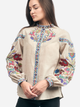 Вышиванка женская с узором Edelvika 266-20/08 50 Бежевая (2100000492817) - изображение 1