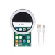 Світлодіодне селфи кільце Selfie Ring Light з USB зарядкою Чорний - зображення 6