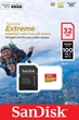 Карта памяти SanDisk microSDHC 32Gb Extreme Action A1 V30 (UHS-1 U3) (R-100 Mb/s) + Adapter SD - изображение 3