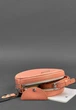 Сумочка женская круглая из кожи на молнии коралловая(BB_30002339) - изображение 4