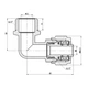 Уголок обжимной SD Forte 16х1/2" НР (SF175W1615) - изображение 2