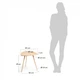 Кофейный стол La Forma DAMARIS CC0769M40 Светло-коричневый - зображення 3