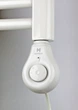 ТЭН у полотенцесушитель Hottech Drop с регулятором, таймером, белый (white) 1200 Вт - изображение 1